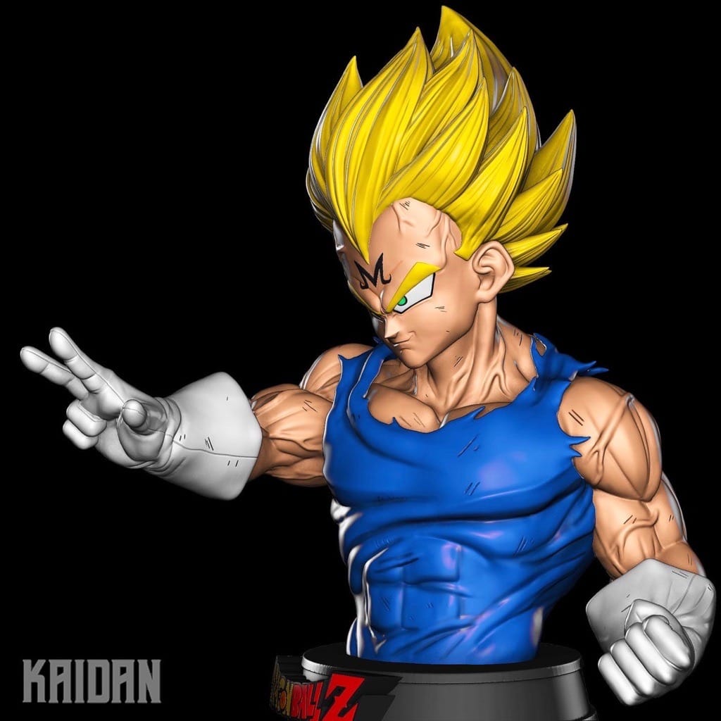 P站图纸印象馆 Kaidan 龙珠贝吉塔半身像 Kaidan 龙珠贝吉塔半身像