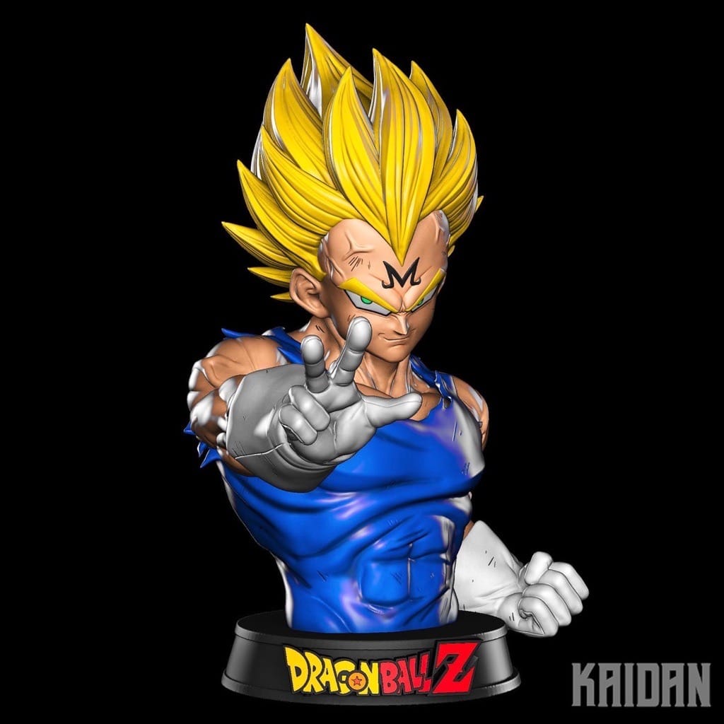 P站图纸印象馆 Kaidan 龙珠贝吉塔半身像 Kaidan 龙珠贝吉塔半身像