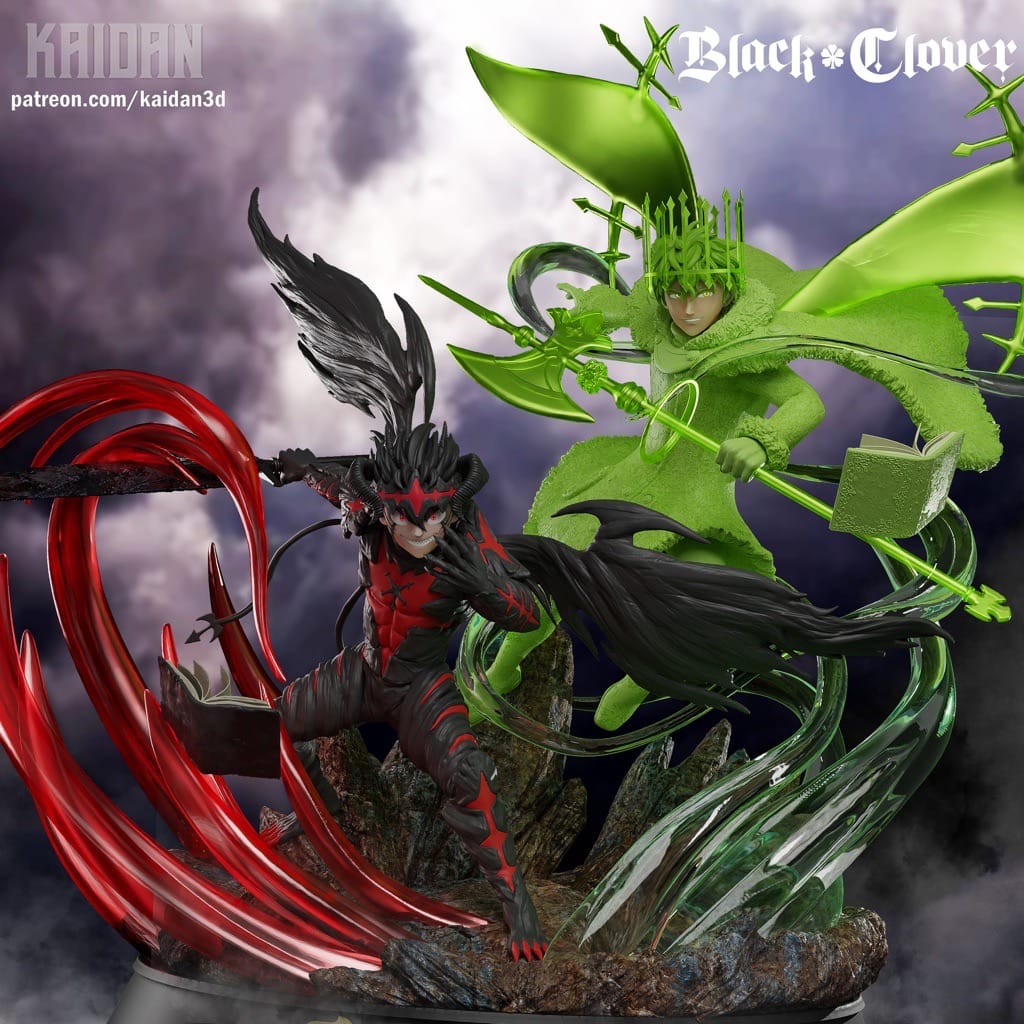 P站图纸印象馆 Kaidan 黑色四叶草阿斯塔和尤诺 Kaidan 黑色四叶草阿斯塔和尤诺