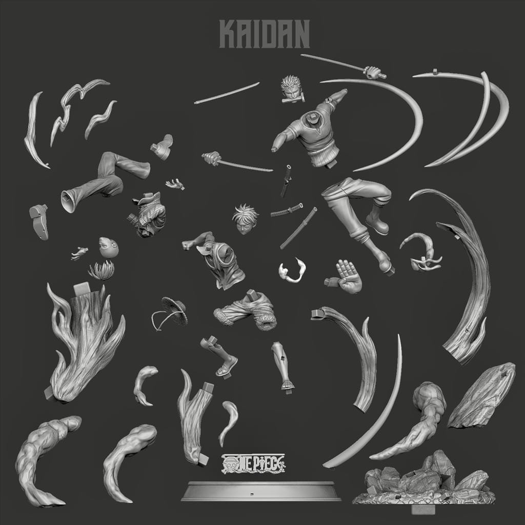 P站图纸印象馆 Kaidan 海贼王 鲁夫 索隆 山治 Kaidan 海贼王 鲁夫 索隆 山治