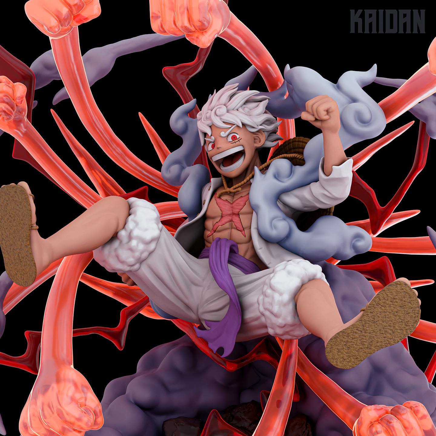 P站图纸印象馆 Kaidan 海贼王五档战斗路飞 Kaidan 海贼王五档战斗路飞