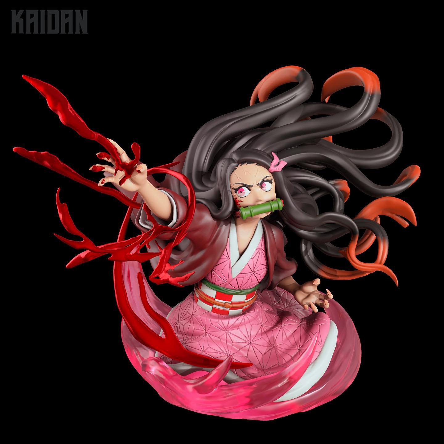 P站图纸印象馆 Kaidan 鬼灭之刃灶门祢豆子半身像 Kaidan 鬼灭之刃灶门祢豆子半身像