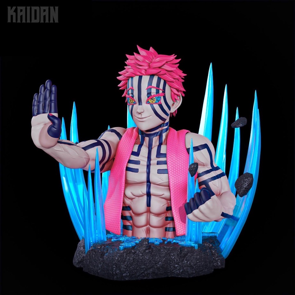 P站图纸印象馆 Kaidan 鬼灭之刃猗窝座半身像 Kaidan 鬼灭之刃猗窝座半身像