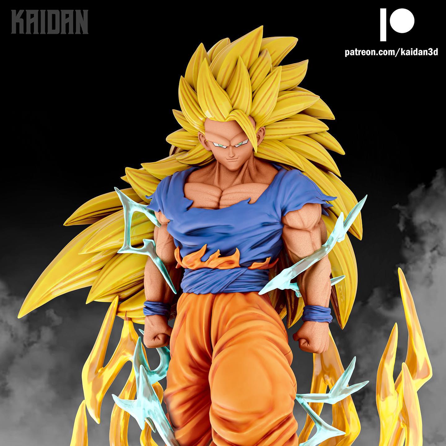 P站图纸印象馆 Kaidan 龙珠孙悟空超级赛亚人第三级形态 Kaidan 龙珠孙悟空超级赛亚人第三级形态
