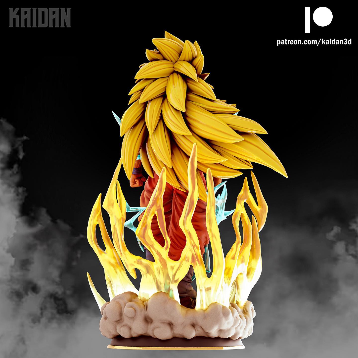 P站图纸印象馆 Kaidan 龙珠孙悟空超级赛亚人第三级形态 Kaidan 龙珠孙悟空超级赛亚人第三级形态