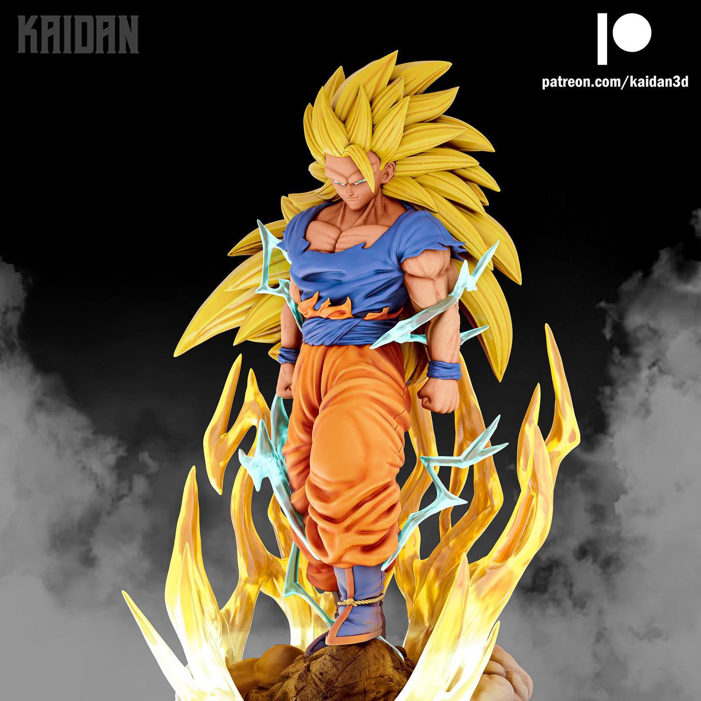 P站图纸印象馆 Kaidan 龙珠孙悟空超级赛亚人第三级形态 Kaidan 龙珠孙悟空超级赛亚人第三级形态