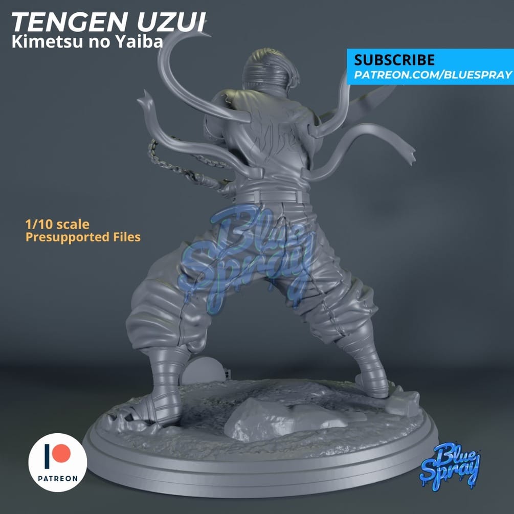 P站图纸印象馆 Blue Spray 鬼灭之刃 音柱·宇髓天元 Blue Spray 鬼灭之刃 音柱·宇髓天元