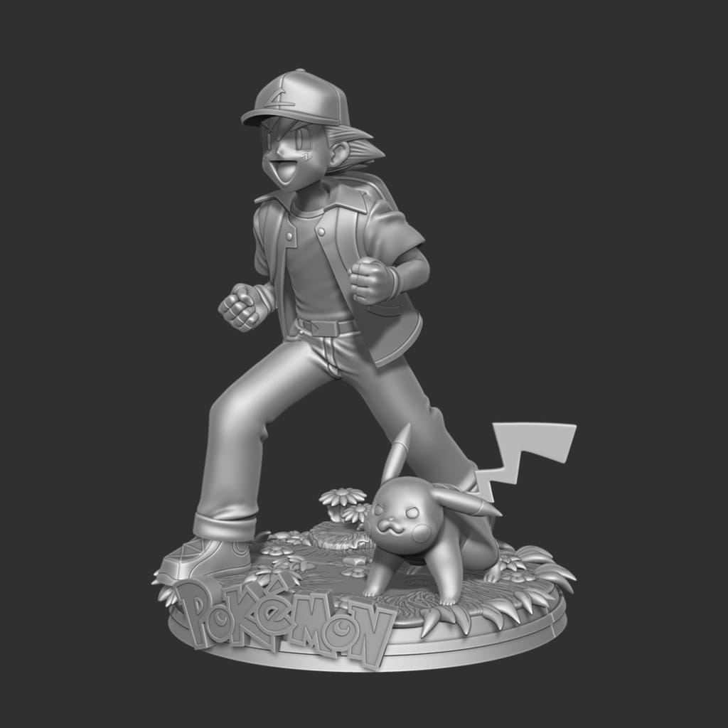 P站图纸印象馆 Blue Spray 宠物小精灵 小智和皮卡丘 Blue Spray 宠物小精灵 小智和皮卡丘