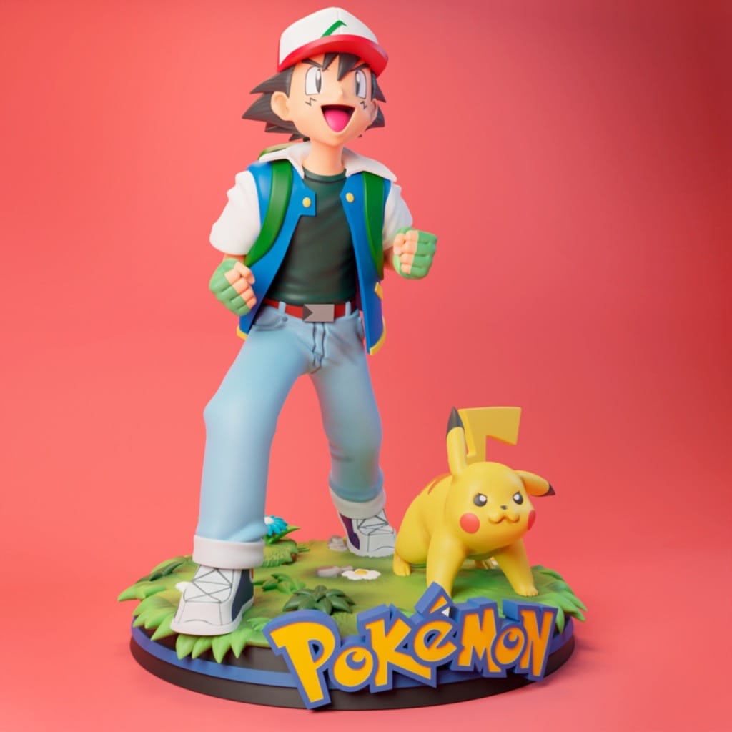 P站图纸印象馆 Blue Spray 宠物小精灵 小智和皮卡丘 Blue Spray 宠物小精灵 小智和皮卡丘