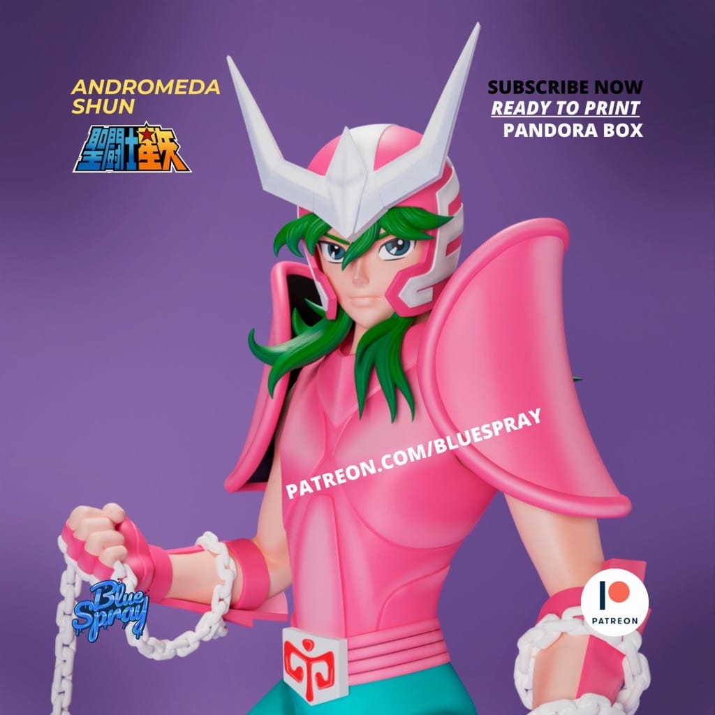 P站图纸印象馆 Blue Spray 圣斗士星矢 舜 Blue Spray 圣斗士星矢 舜