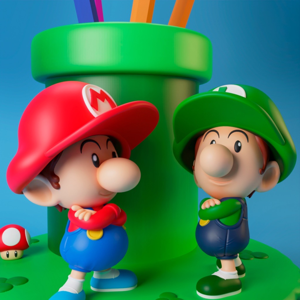 P站图纸印象馆 Blue Spray 马里奥 Blue Spray 马里奥