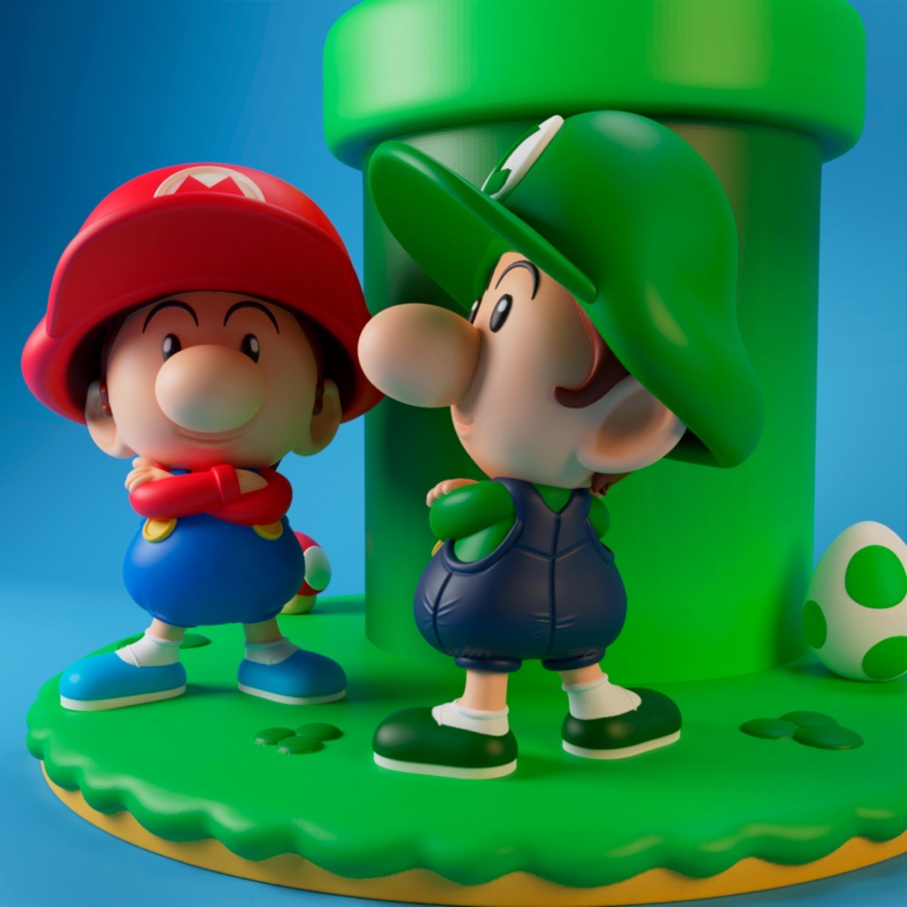 P站图纸印象馆 Blue Spray 马里奥 Blue Spray 马里奥