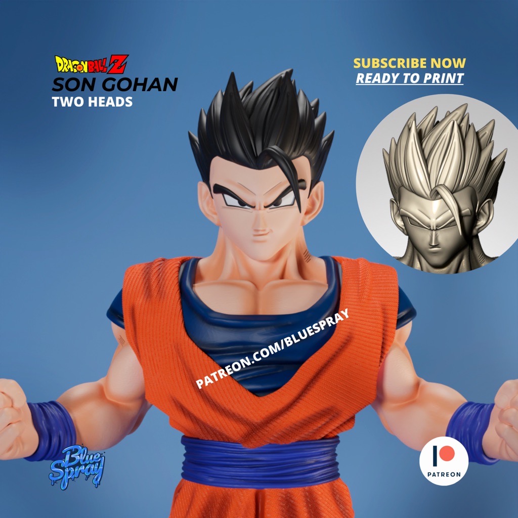 P站图纸印象馆 Blue Spray 七龙珠 孙悟饭 Blue Spray 七龙珠 孙悟饭