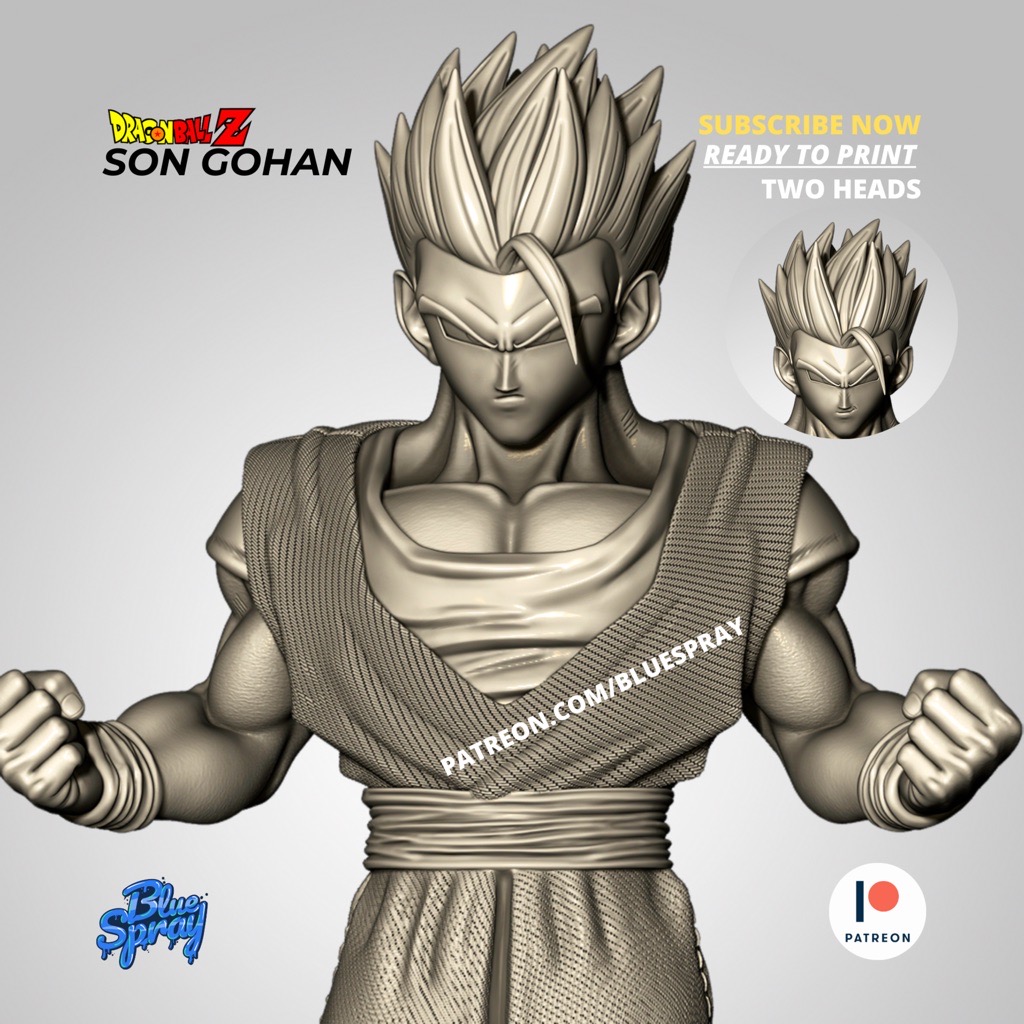 P站图纸印象馆 Blue Spray 七龙珠 孙悟饭 Blue Spray 七龙珠 孙悟饭