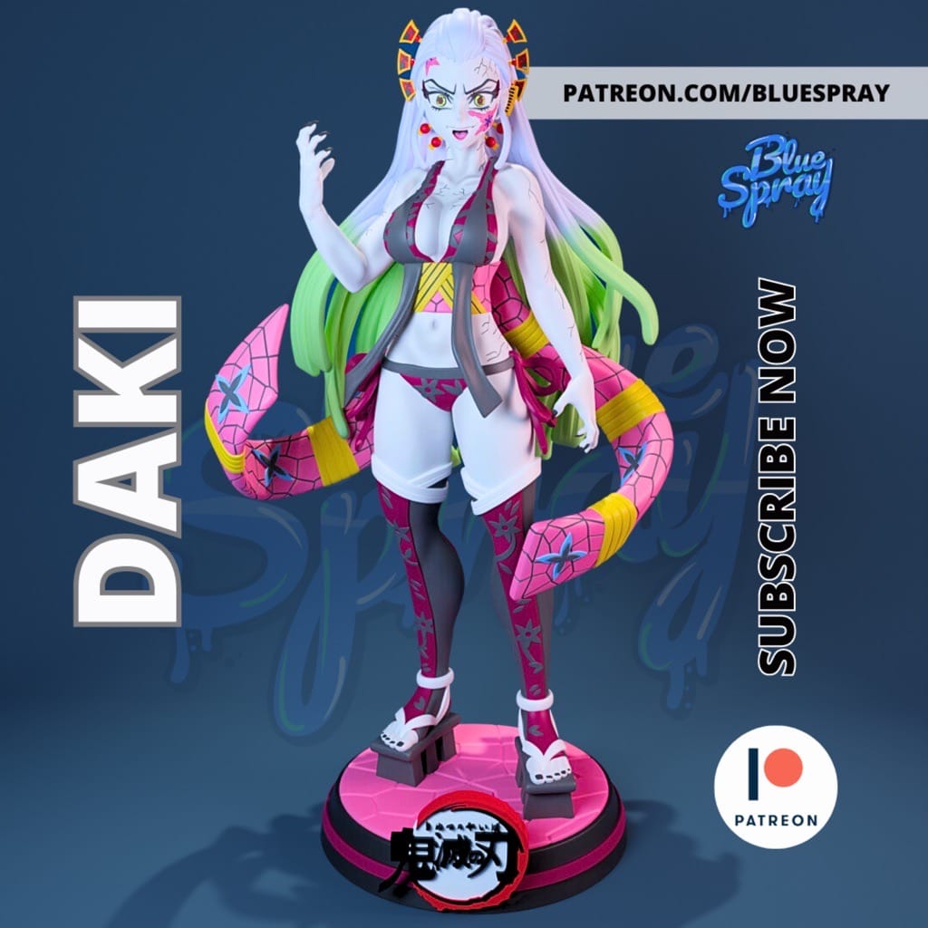 P站图纸印象馆 Blue Spray 鬼灭之刃 堕姬 Blue Spray 鬼灭之刃 堕姬