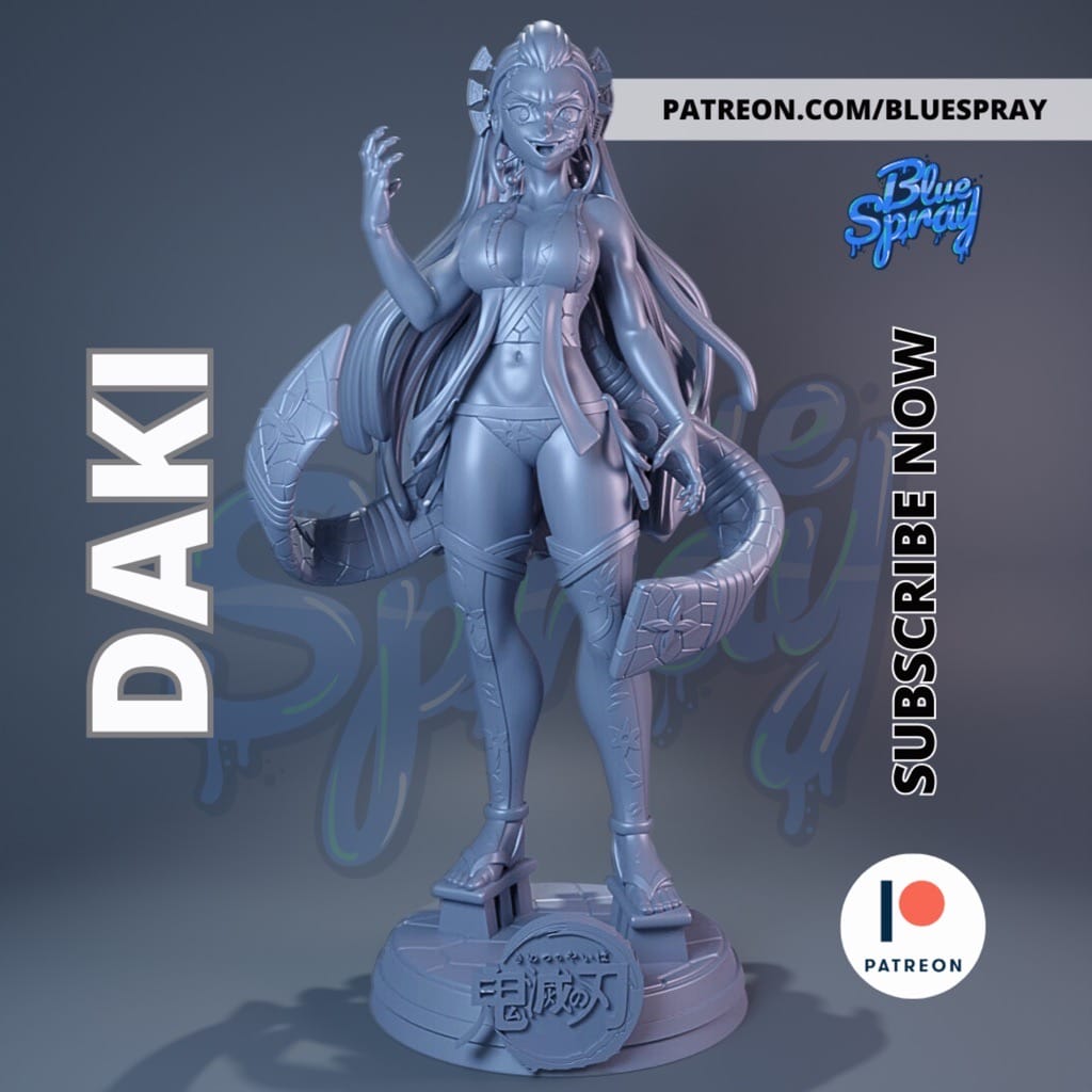 P站图纸印象馆 Blue Spray 鬼灭之刃 堕姬 Blue Spray 鬼灭之刃 堕姬