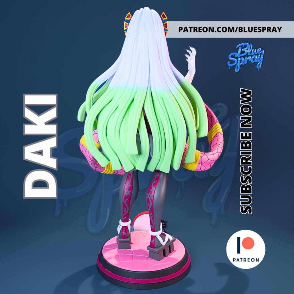 P站图纸印象馆 Blue Spray 鬼灭之刃 堕姬 Blue Spray 鬼灭之刃 堕姬