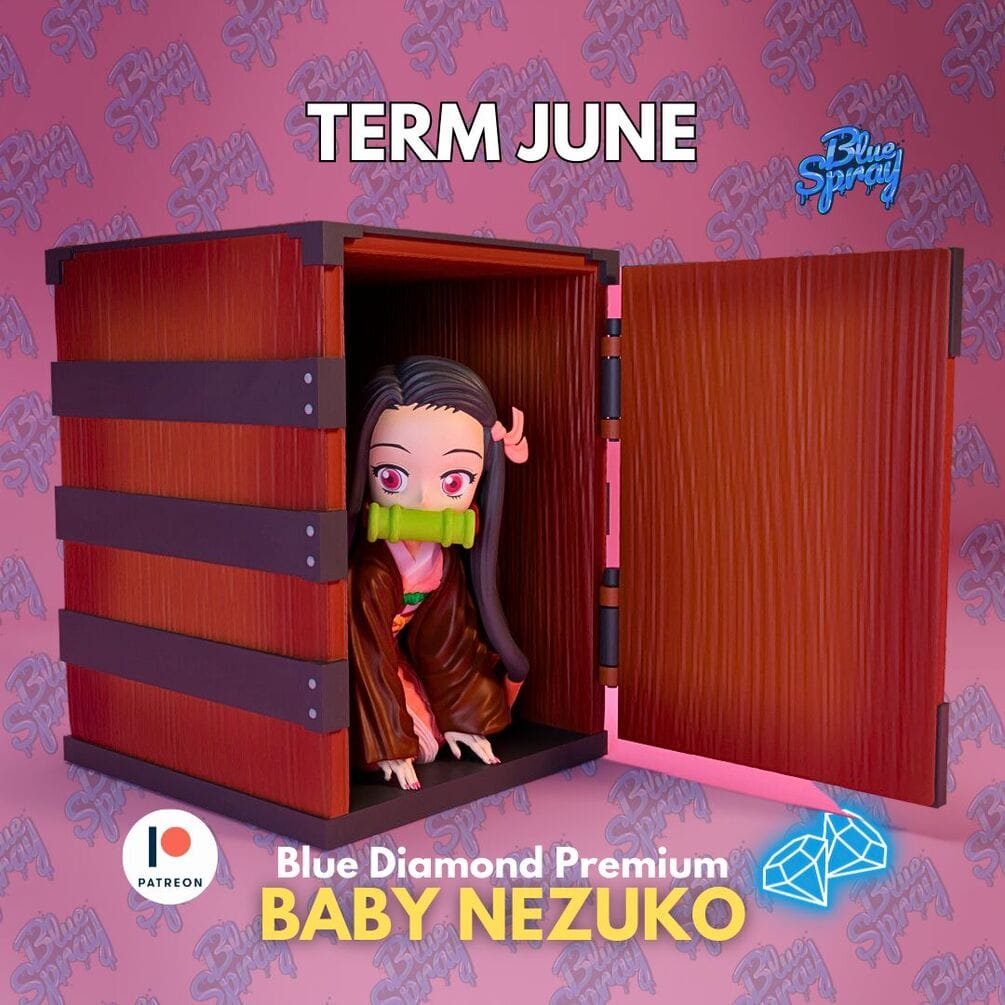 P站图纸印象馆 Blue Spray 鬼灭之刃 灶门祢豆子 Blue Spray 鬼灭之刃 灶门祢豆子