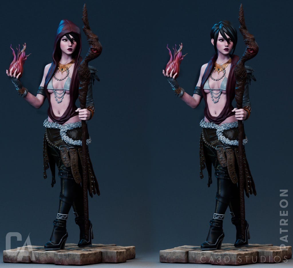 P站图纸印象馆 CA3D 龙腾世纪 莫瑞甘 CA3D 龙腾世纪 莫瑞甘