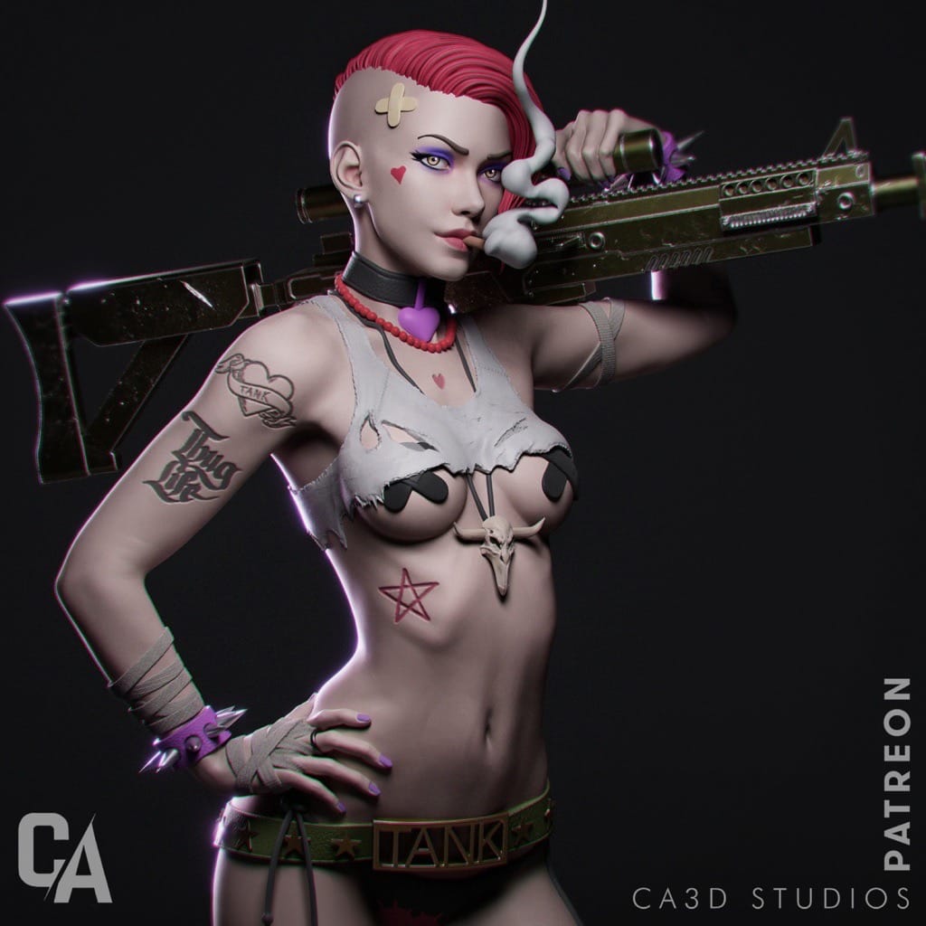 P站图纸印象馆 CA3D 坦克女郎 Tank Girl CA3D 坦克女郎 Tank Girl