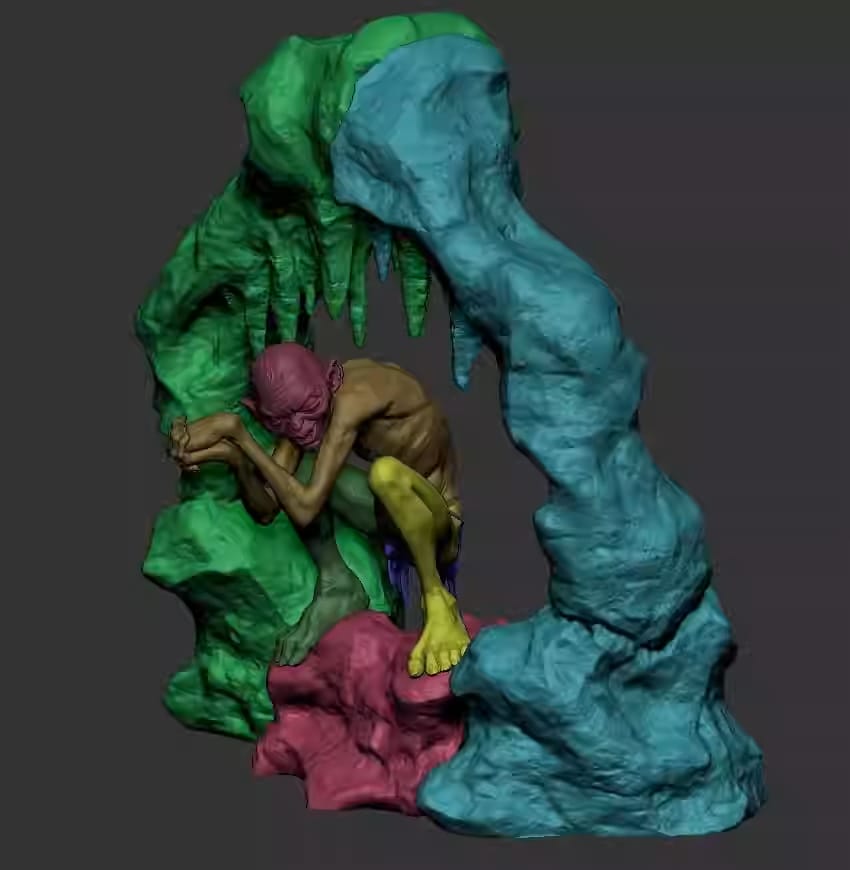 P站图纸印象馆 CA3D 魔戒 咕噜 CA3D 魔戒 咕噜