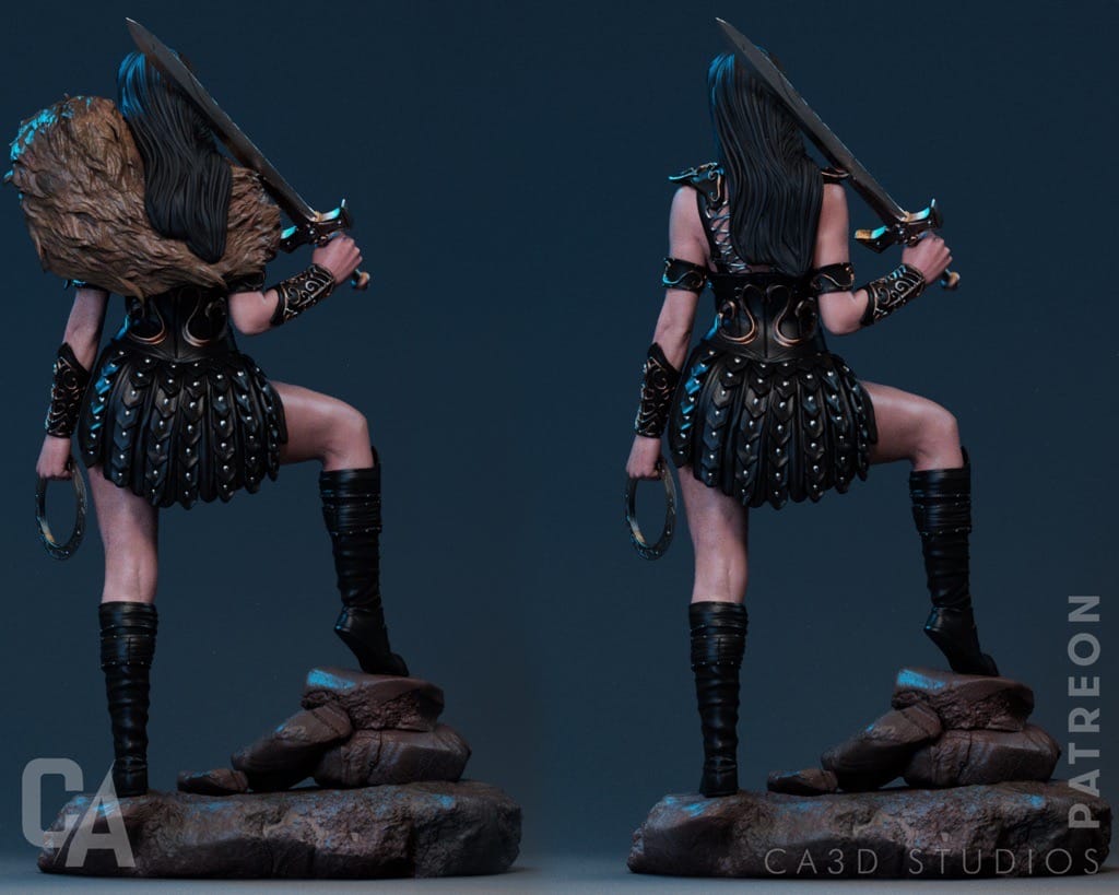 P站图纸印象馆 CA3D 战士公主西娜 CA3D 战士公主西娜