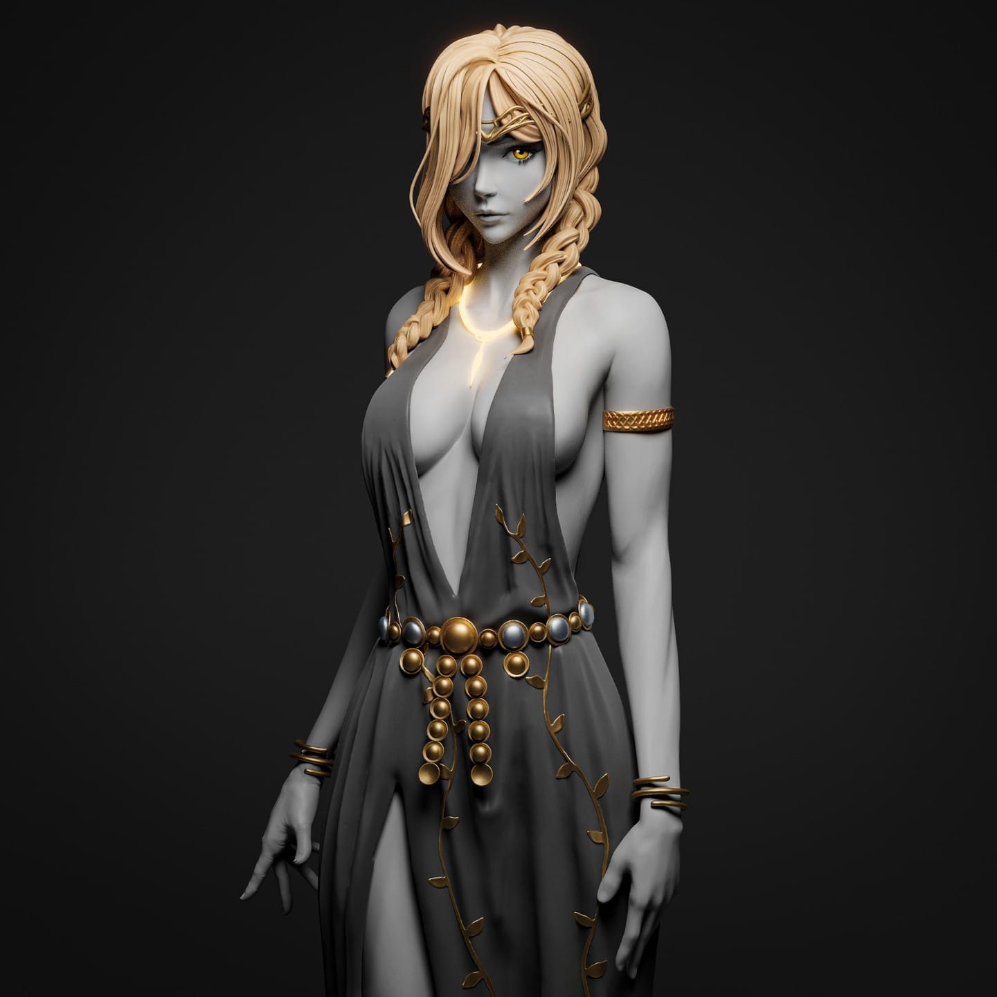 P站图纸印象馆 CA3D 艾尔登法环 永恒女王 玛莉卡 CA3D 艾尔登法环 永恒女王 玛莉卡