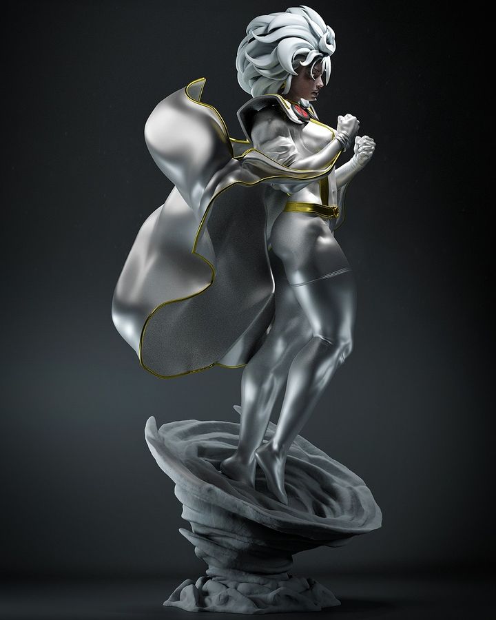 P站图纸印象馆 CA3D 漫威 X战警 暴风女 CA3D 漫威 X战警 暴风女