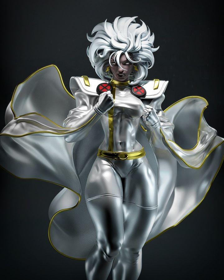 P站图纸印象馆 CA3D 漫威 X战警 暴风女 CA3D 漫威 X战警 暴风女