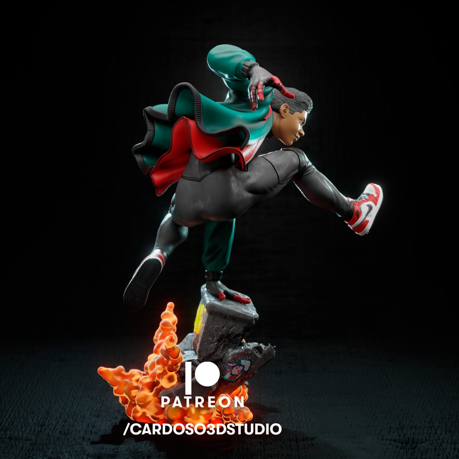 P站图纸印象馆 CA3D 漫威 蜘蛛侠 迈尔斯·莫拉莱斯 CA3D 漫威 蜘蛛侠 迈尔斯·莫拉莱斯