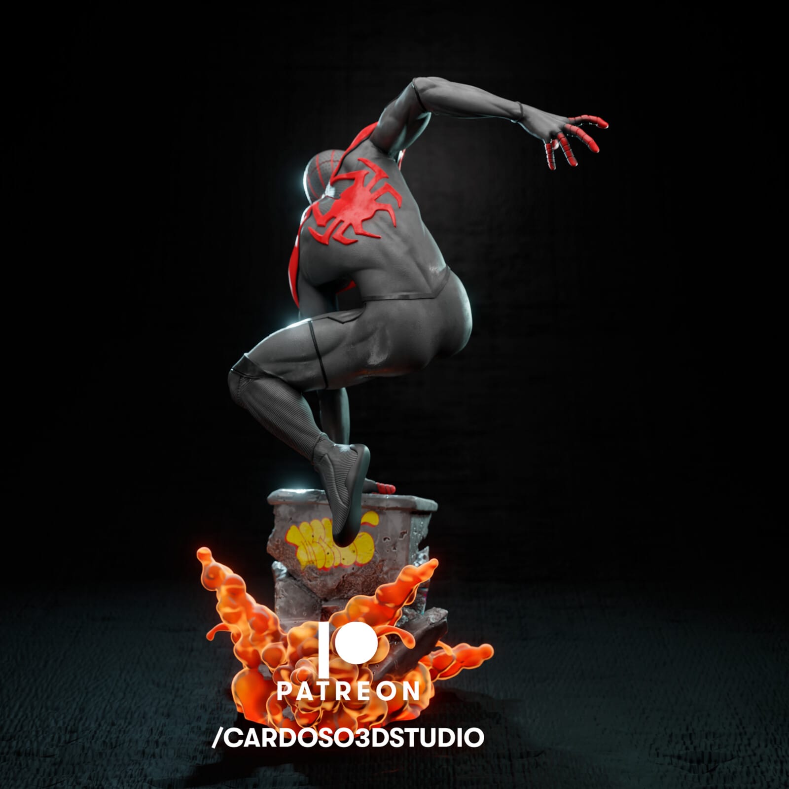 P站图纸印象馆 CA3D 漫威 蜘蛛侠 迈尔斯·莫拉莱斯 CA3D 漫威 蜘蛛侠 迈尔斯·莫拉莱斯