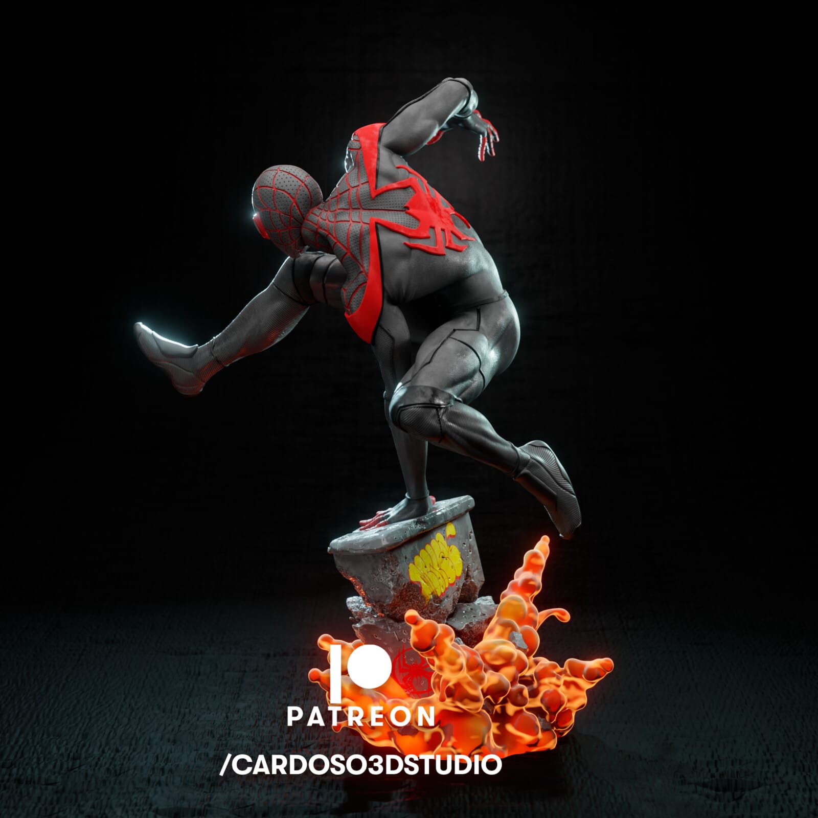 P站图纸印象馆 CA3D 漫威 蜘蛛侠 迈尔斯·莫拉莱斯 CA3D 漫威 蜘蛛侠 迈尔斯·莫拉莱斯