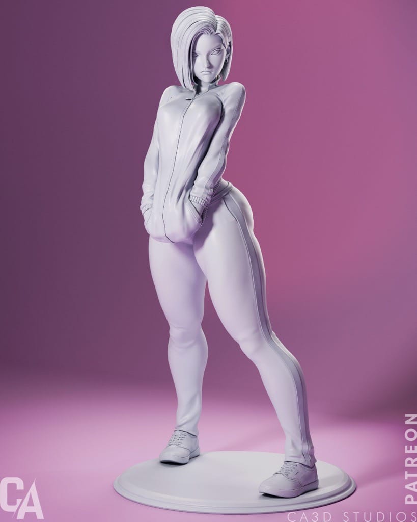 P站图纸印象馆 CA3D 龙珠 人造人18号 CA3D 龙珠 人造人18号