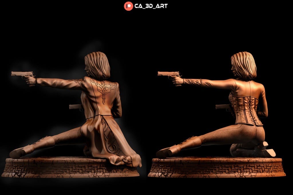 P站图纸印象馆 CA3D 黑夜传说 莎伦娜 CA3D 黑夜传说 莎伦娜