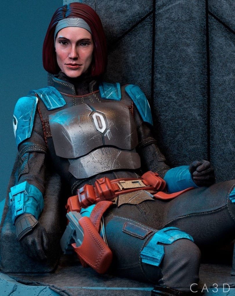 P站图纸印象馆 CA3D 曼达洛人 博-卡坦.克里兹 CA3D 曼达洛人 博-卡坦.克里兹