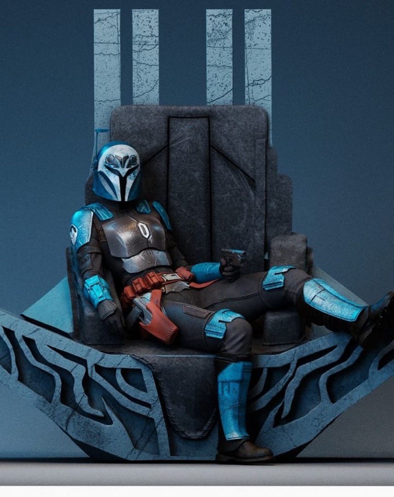 P站图纸印象馆 CA3D 曼达洛人 博-卡坦.克里兹 CA3D 曼达洛人 博-卡坦.克里兹