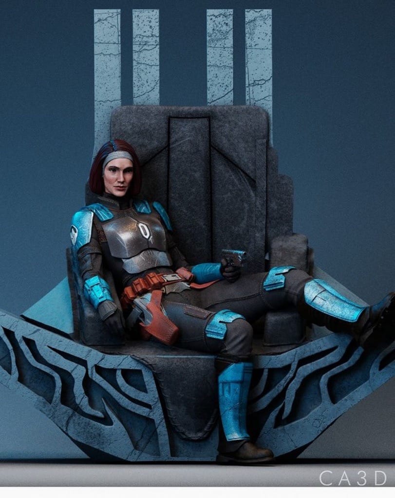 P站图纸印象馆 CA3D 曼达洛人 博-卡坦.克里兹 CA3D 曼达洛人 博-卡坦.克里兹