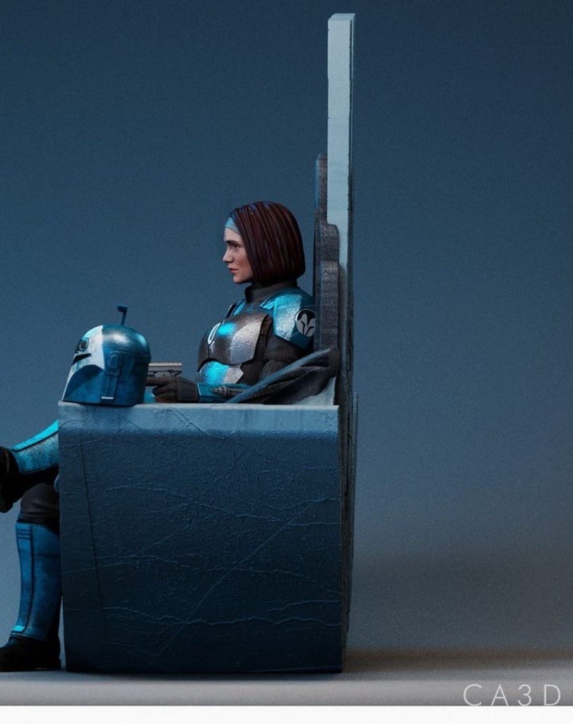 P站图纸印象馆 CA3D 曼达洛人 博-卡坦.克里兹 CA3D 曼达洛人 博-卡坦.克里兹