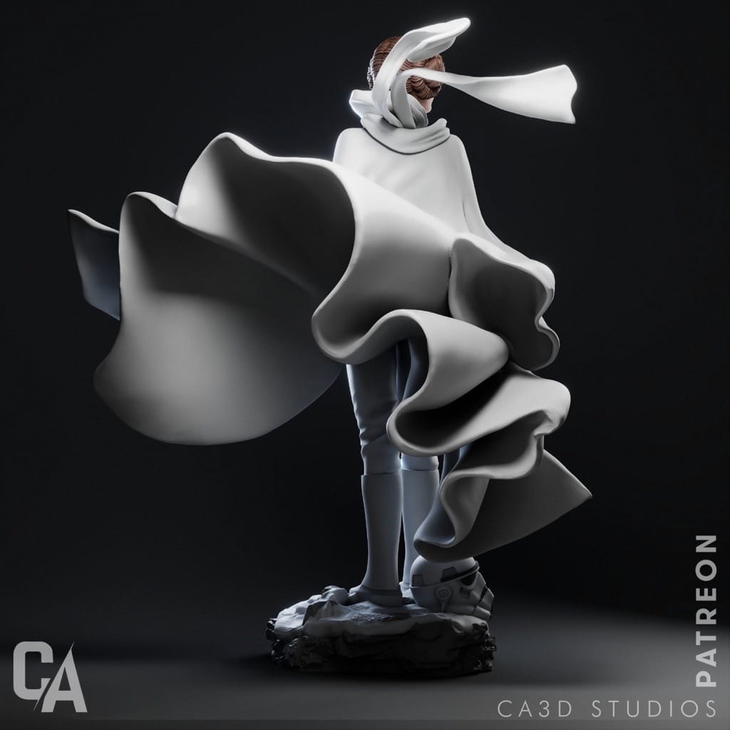 P站图纸印象馆 CA3D 星球大战 莱娅公主 CA3D 星球大战 莱娅公主