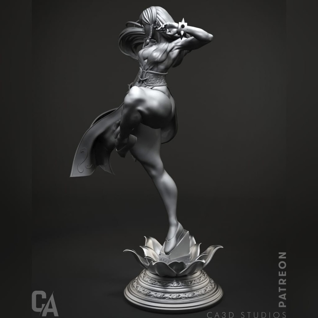 P站图纸印象馆 CA3D 街头霸王 春丽 CA3D 街头霸王 春丽