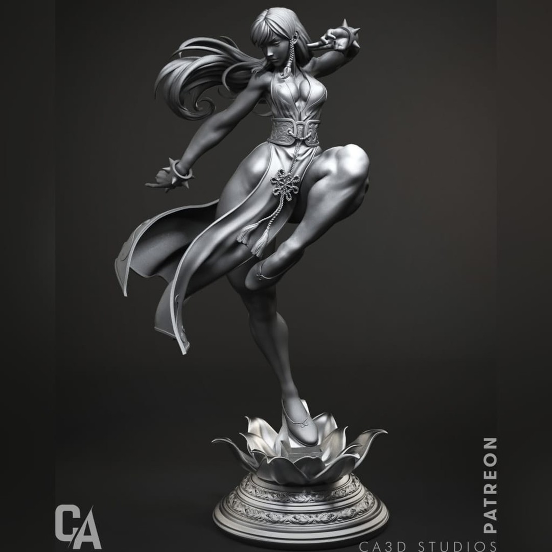 P站图纸印象馆 CA3D 街头霸王 春丽 CA3D 街头霸王 春丽