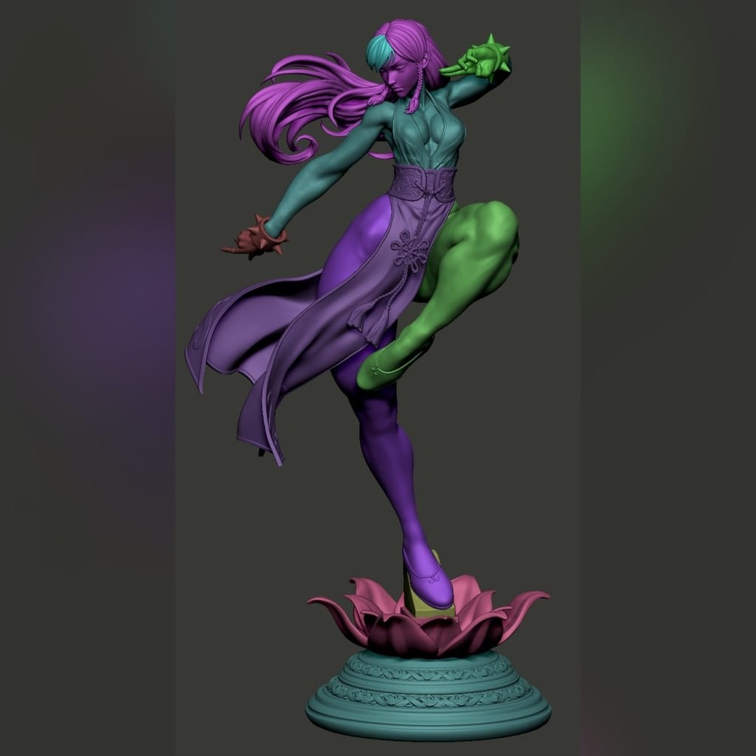 P站图纸印象馆 CA3D 街头霸王 春丽 CA3D 街头霸王 春丽