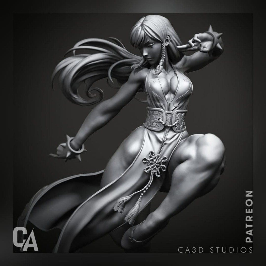 P站图纸印象馆 CA3D 街头霸王 春丽 CA3D 街头霸王 春丽