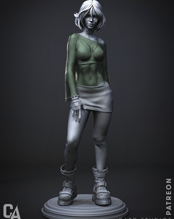 P站图纸印象馆 CA3D 漫威 罗刹女 CA3D 漫威 罗刹女