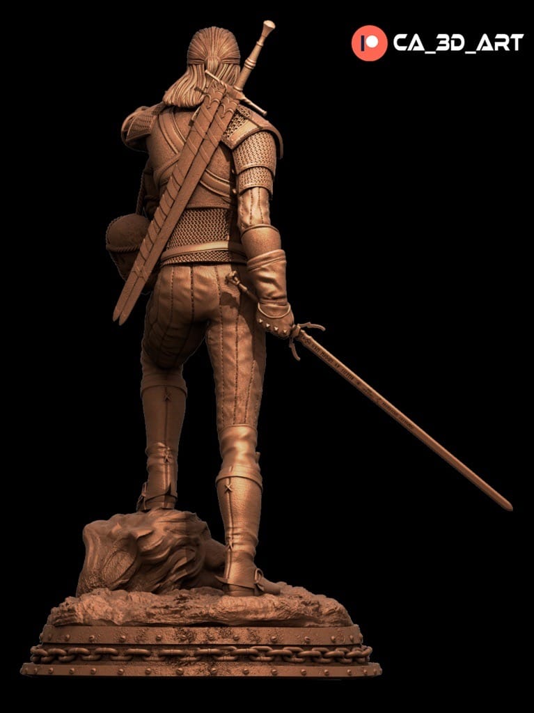 P站图纸印象馆 CA3D 猎魔人 杰洛特 CA3D 猎魔人 杰洛特