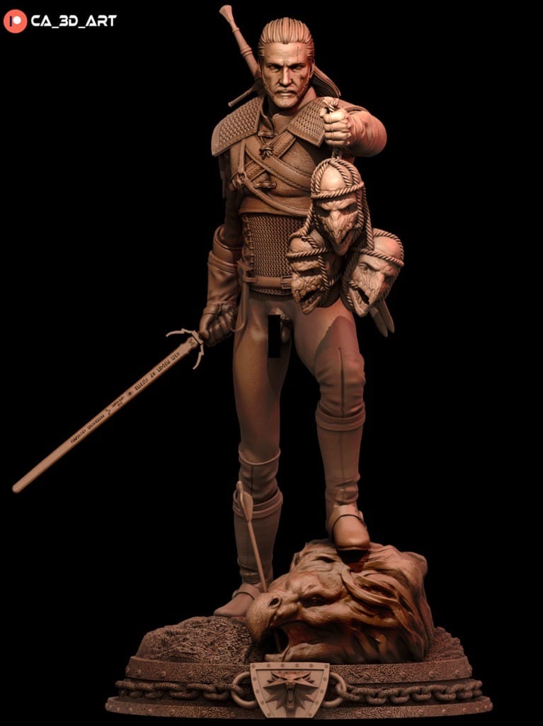 P站图纸印象馆 CA3D 猎魔人 杰洛特 CA3D 猎魔人 杰洛特