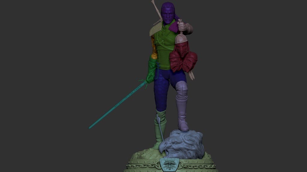 P站图纸印象馆 CA3D 猎魔人 杰洛特 CA3D 猎魔人 杰洛特