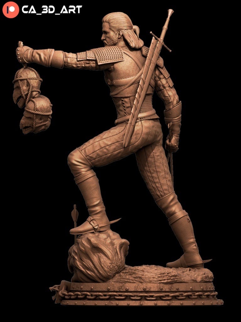 P站图纸印象馆 CA3D 猎魔人 杰洛特 CA3D 猎魔人 杰洛特