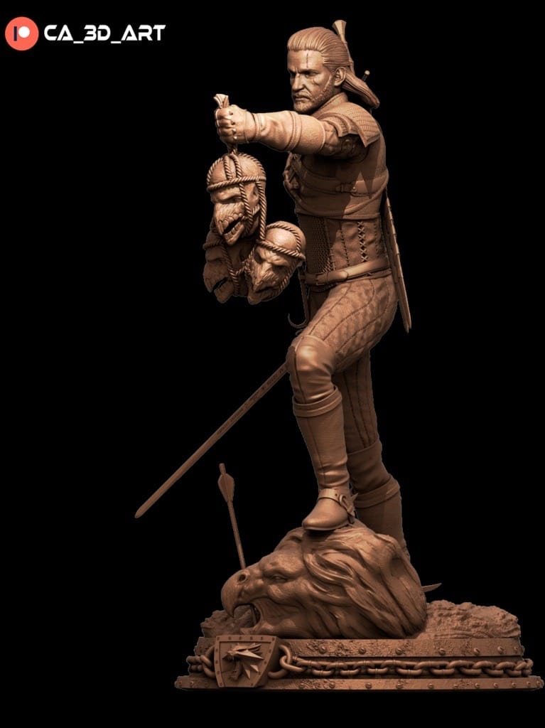 P站图纸印象馆 CA3D 猎魔人 杰洛特 CA3D 猎魔人 杰洛特