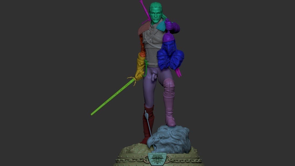 P站图纸印象馆 CA3D 猎魔人 杰洛特 CA3D 猎魔人 杰洛特